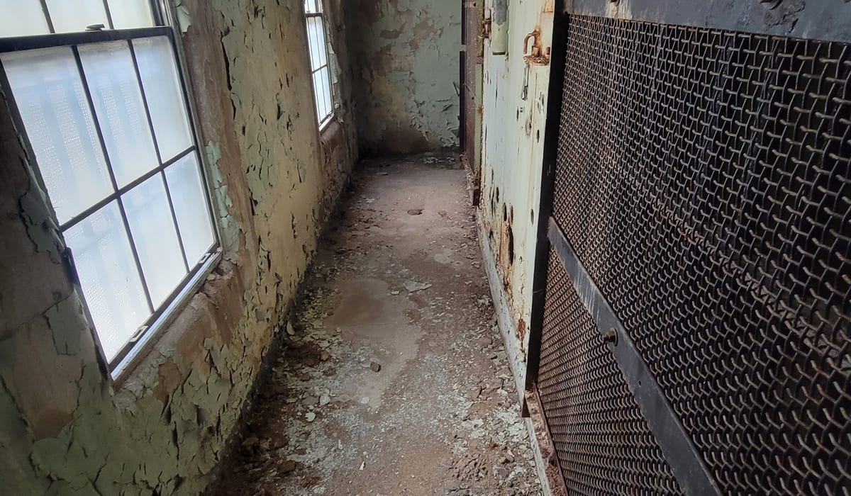 Corridor inside the historic county jail